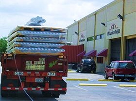 Truck in Front of Office